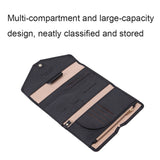 1655 RFID Anti-magnetic Anti-theft Passport Bag Document Bag Card Bag, Black, Orange, Deep Blue, Red, Pink, Dark Green, Light Green, Royal Blue, Rose Red, Grass Green
