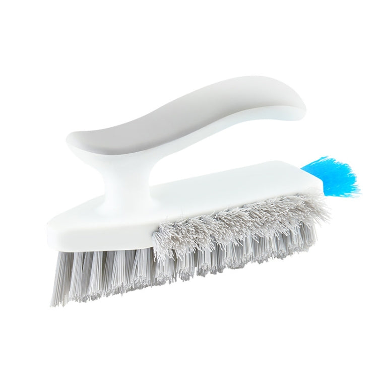 Bathroom Floor Corner Crevice Cleaning Brush, White Gray, Yellow Green