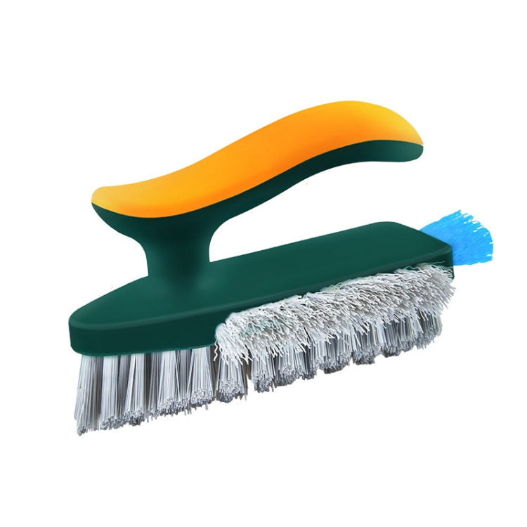 Bathroom Floor Corner Crevice Cleaning Brush, White Gray, Yellow Green