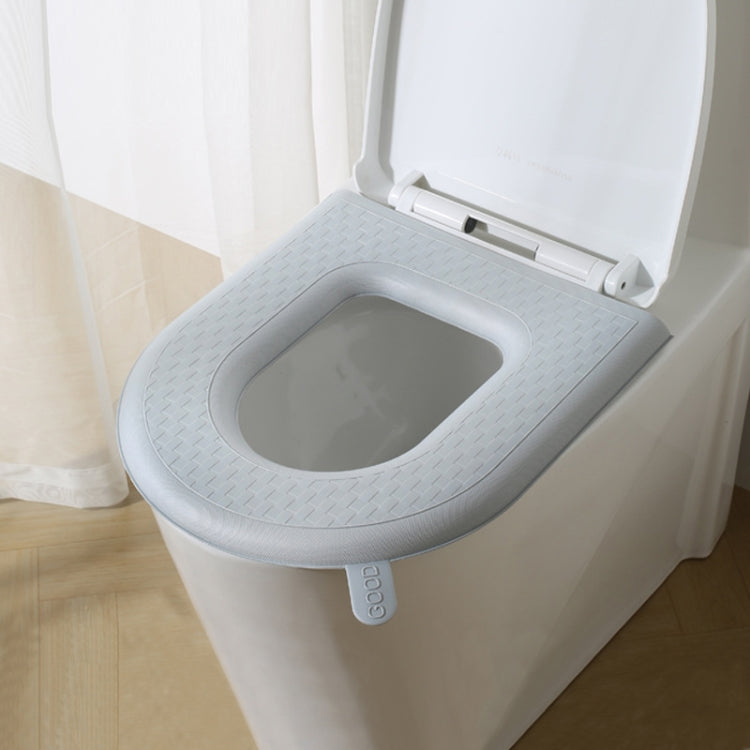 Household Thickened Waterproof Washable Toilet Seat, Green, Gray