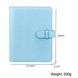 3 Inch PU Leather Retro Photo Album Photo Storage Commemorative Book, White, Pink, Purple, Blue, Black, Brown