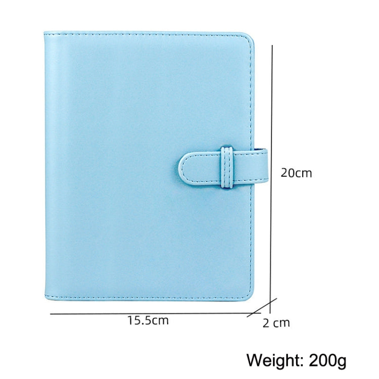 3 Inch PU Leather Retro Photo Album Photo Storage Commemorative Book, White, Pink, Purple, Blue, Black, Brown