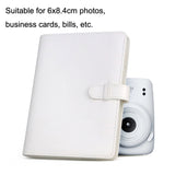 3 Inch PU Leather Retro Photo Album Photo Storage Commemorative Book, White, Pink, Purple, Blue, Black, Brown