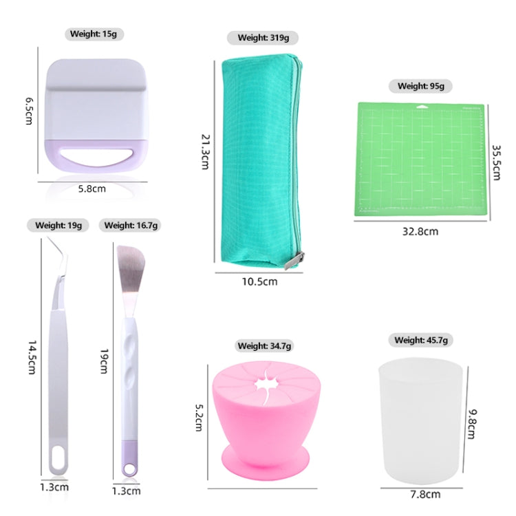 Vinyl Weeding Tool Set DIY Silhouette Embossed Engraving Tool, 5 In 1, 6 In 1, 5 In 1+Cutting Pad, 6 In 1+Cutting Pad, 5 In 1+Recycler+Bag, 6 In 1+Recycler+Bag, 5 In 1+Recycler+Pen Holder, 6 In 1+Recycler+Pen Holder