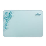 Silicone Children Drawing Pad Wipeable Washable Paint Palettes, Blue, Pink