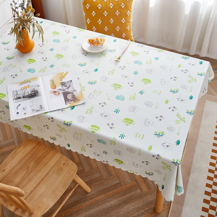 Rural Farm PVC Paper Waterproof Oil Wash Desktop Table Cloth, 120x180cm, 140x140cm, 140x180cm, 140x200cm, 140x220cm