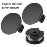 2PCS GK04 Cordless Weeder Lawn Mower Spool Cover For Greenworks, Green, Black