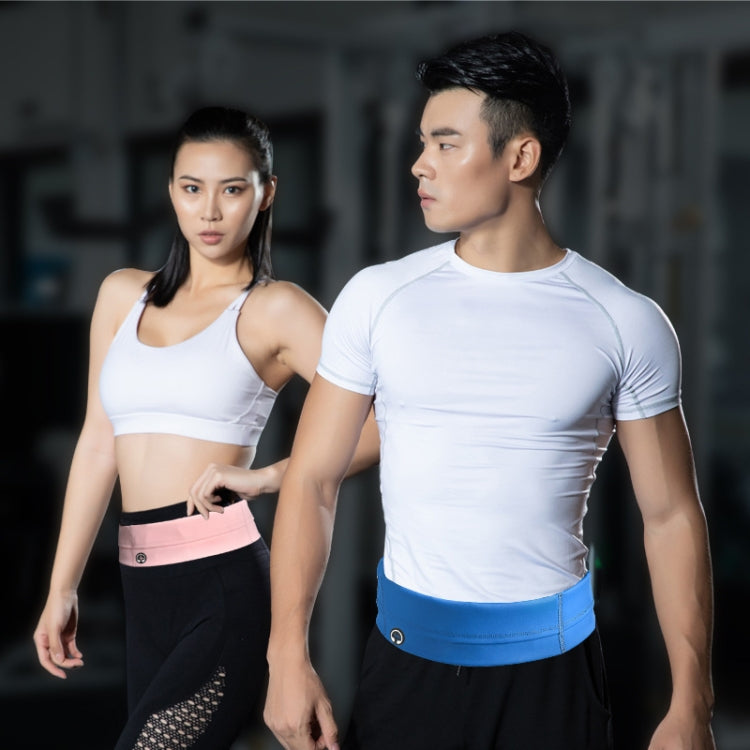 Running Waist Bag Invisible Outdoor Marathon Phone Storage Belt, Black, Pink, Navy