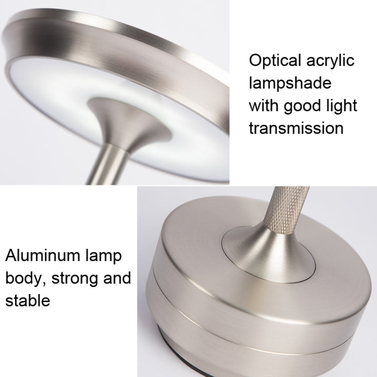 Rechargeable Desk Lamp Removable Desk Lamp Bar Atmosphere Night Light, Gold, Silver, Black