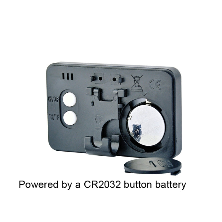 HT-6S Indoor Electron Temperature And Humidity Color Digital Display Mini Home Thermometer, Temperature And Humidity White, Temperature And Humidity Black