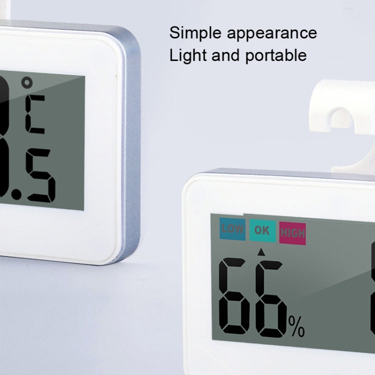 HT-6S Indoor Electron Temperature And Humidity Color Digital Display Mini Home Thermometer, Temperature And Humidity White, Temperature And Humidity Black