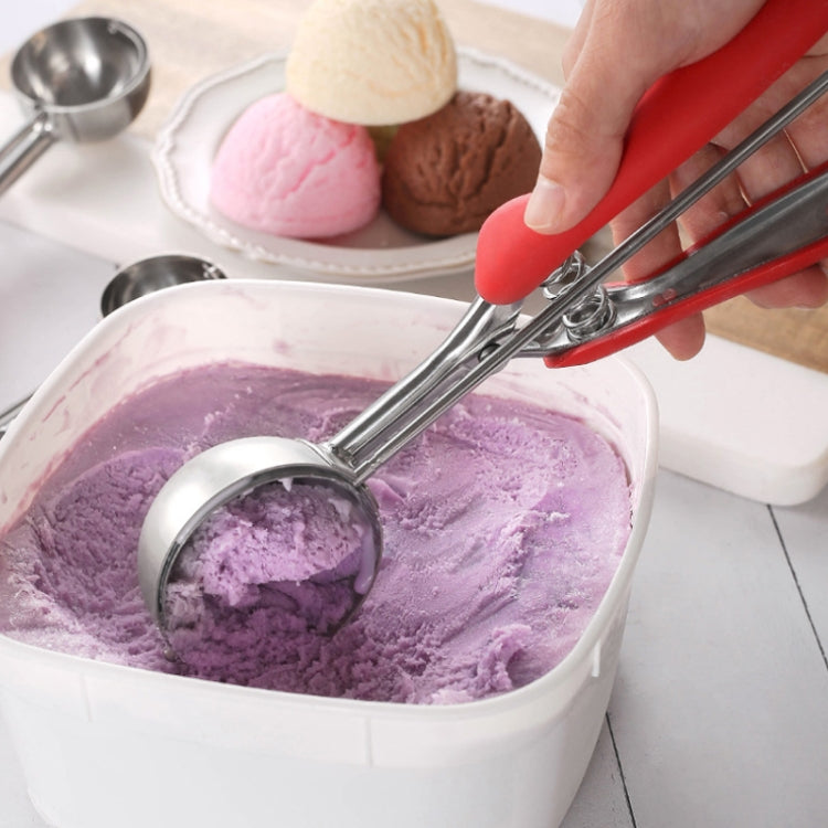 304 Stainless Steel Silicone Handle Ice Cream Scoop, Diameter, 4cm, 5cm, 6cm