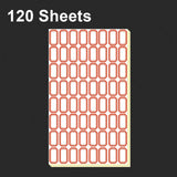 2 Bags Handwritten Self-adhesive Small Label Stickers, 4608 Red 50x28mm, 4608 Blue 50x28mm, 4621 Red 26x15mm, 4621 Blue 26x15mm, 4622 Red 28x20mm, 4622 Blue 28x20mm, 4623 Red 28x20mm, 4623 Blue 28x20mm, 4625 Red 37x25mm, 4625 Blue 37x25mm              ... 4621 Red 26x15mm