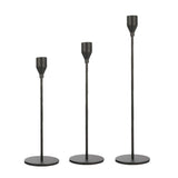3 PCS / Set Home Decoration Wedding Wrought Iron Candle Holder, Style:, 3 PCS / Set Thick Bottom (Gold), 3 PCS / Set Thick Bottom (Rose Red), 3 PCS / Set Thick Bottom (Silver), 3 PCS / Set Thin Bottom (Black), 3 PCS / Set Thin Bottom (Imitation Gold)  ... 3 PCS Set Thin Bottom (Black)