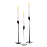 3 PCS / Set Home Decoration Wedding Wrought Iron Candle Holder, Style:, 3 PCS / Set Thin Bottom (Black), 3 PCS / Set Thin Bottom (Imitation Gold), 3 PCS / Set Thin Bottom (Silver), 3 PCS / Set Thin Bottom (Gold), 3 PCS / Set Thick Bottom (Black)       ...