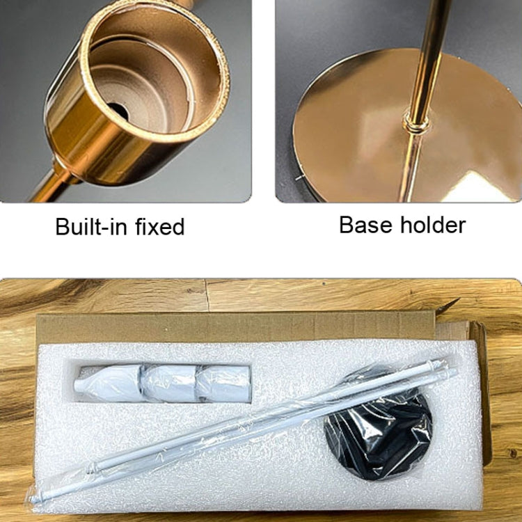 3 PCS / Set Home Decoration Wedding Wrought Iron Candle Holder, Style:, 3 PCS / Set Thick Bottom (Gold), 3 PCS / Set Thick Bottom (Rose Red), 3 PCS / Set Thick Bottom (Silver), 3 PCS / Set Thin Bottom (Black), 3 PCS / Set Thin Bottom (Imitation Gold)  ...