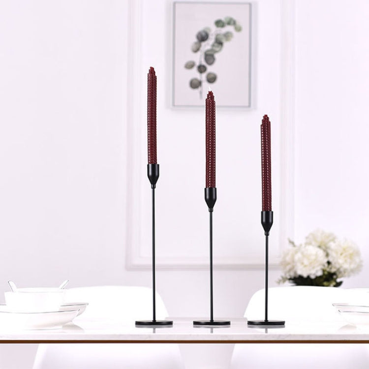 3 PCS / Set Home Decoration Wedding Wrought Iron Candle Holder, Style:, 3 PCS / Set Thick Bottom (Gold), 3 PCS / Set Thick Bottom (Rose Red), 3 PCS / Set Thick Bottom (Silver), 3 PCS / Set Thin Bottom (Black), 3 PCS / Set Thin Bottom (Imitation Gold)  ...