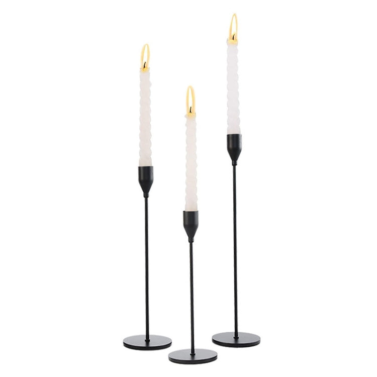 3 PCS / Set Home Decoration Wedding Wrought Iron Candle Holder, Style:, 3 PCS / Set Thick Bottom (Gold), 3 PCS / Set Thick Bottom (Rose Red), 3 PCS / Set Thick Bottom (Silver), 3 PCS / Set Thin Bottom (Black), 3 PCS / Set Thin Bottom (Imitation Gold)  ...