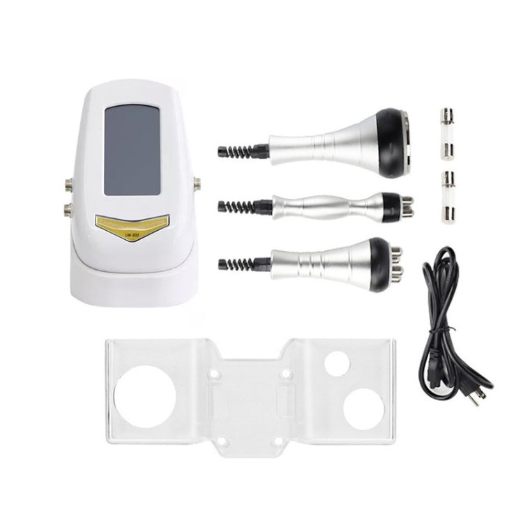 3-in-1 40K Ultrasonic Fat Blasting Device Radio Frequency Beauty Device, Metal Handle, Plastic Handle