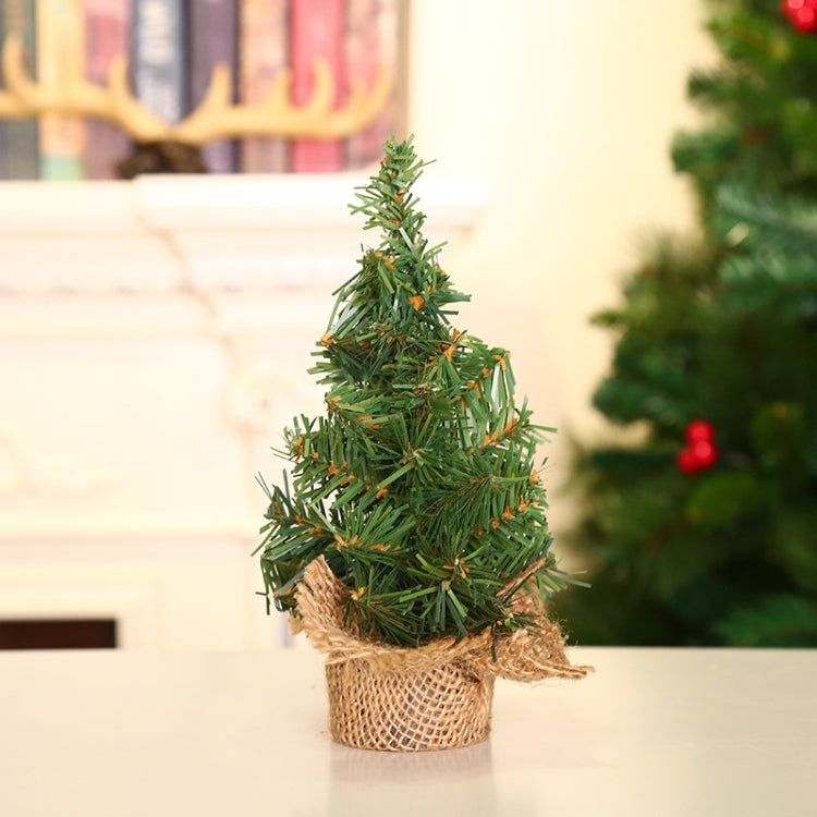 Hemp Bottom Mini Christmas Tree Shopping Mall Window Desktop Decoration, Size:, A-S11 20cm, A-S10 30cm