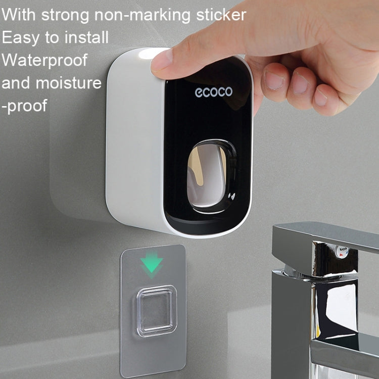 ECOCO E1922 Children Adult Double Position Automatic Toothpaste Squeezing Device, E1922 Black, E1922 Grey