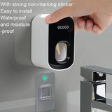 ECOCO E1922 Children Adult Double Position Automatic Toothpaste Squeezing Device, E1922 Black, E1922 Grey