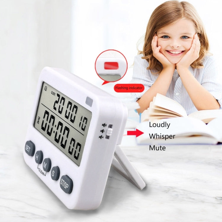 YS-218 Digital Timer 99-Hour Positive Countdown Reminder, Style:, No Vibration, With Vibration