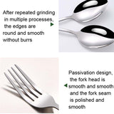 Stainless Steel Portable Cutlery Set Western Steak Knife Fork Spoon Set,Color:, Black and Silver, Black Gold, Black Rose Gold, Blue Silver, Blue Gold, Blue Rose Gold, Red Silver, Red Gold, Red Rose Gold