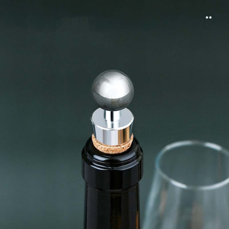 2 PCS Metal Cork Red Wine Stoppers Synthetic Wood Wine Corks, Metal Cork Wine Corks
