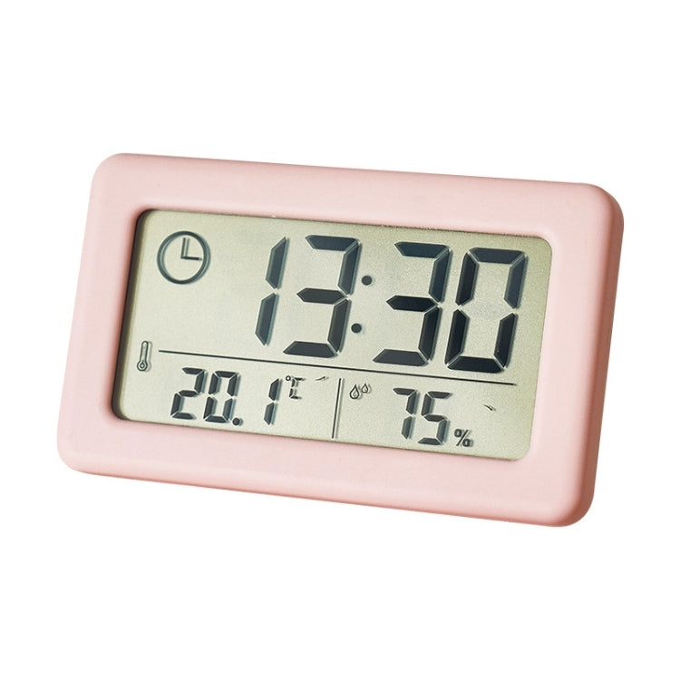 YD005 Mini Light and Thin LCD Screen Temperature/Humidity Meter Electronic Clock, White, Red, Green, Blue, Black