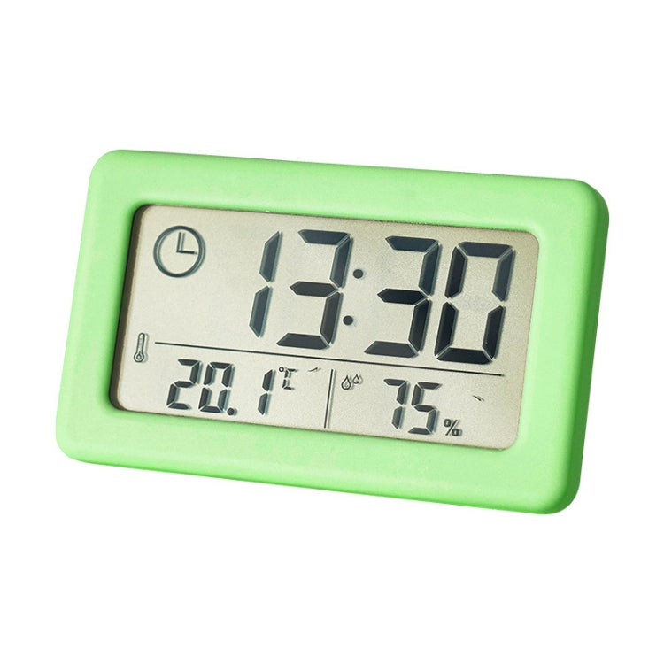 YD005 Mini Light and Thin LCD Screen Temperature/Humidity Meter Electronic Clock, White, Red, Green, Blue, Black