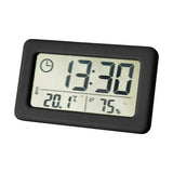 YD005 Mini Light and Thin LCD Screen Temperature/Humidity Meter Electronic Clock, White, Red, Green, Blue, Black