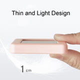 YD005 Mini Light and Thin LCD Screen Temperature/Humidity Meter Electronic Clock, White, Red, Green, Blue, Black