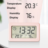 YD005 Mini Light and Thin LCD Screen Temperature/Humidity Meter Electronic Clock, White, Red, Green, Blue, Black
