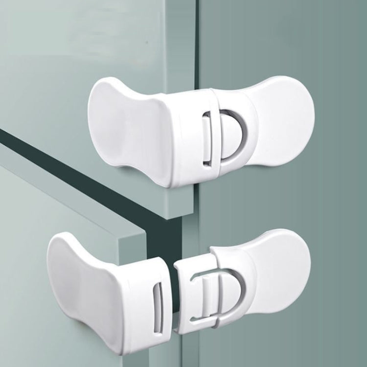 10 PCS Child Safety Lock Baby Anti-pinch Hand Protection Lock, Right Angle Right Angle