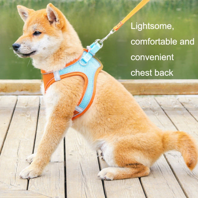 TM050 Pet Chest Strap Vest Type Breathable Reflective Traction Rope, XXXS, XXS, XS, S, M, L
