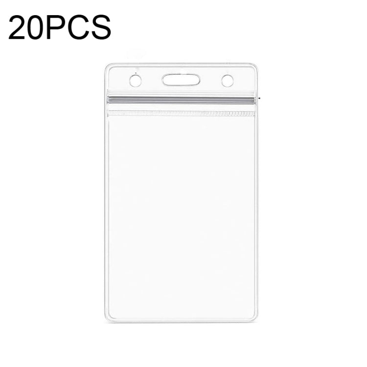 20 PCS Transparent PVC Vertical Plastic Card Sleeves Waterproof ID Card Sleeves Badges, ID Card Sleeves Badges ID Card Sleeves Badges