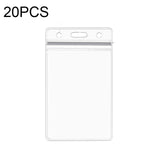 20 PCS Transparent PVC Vertical Plastic Card Sleeves Waterproof ID Card Sleeves Badges, ID Card Sleeves Badges ID Card Sleeves Badges