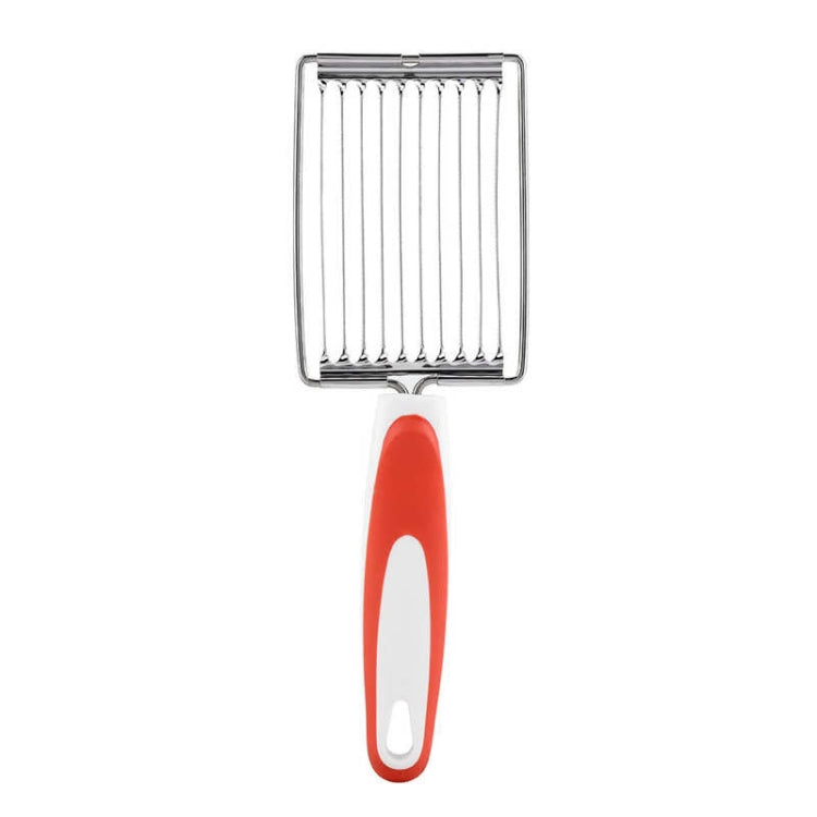 Tomato Luncheon Meat Slicer Non-slip Stainless Steel Fruit Cutter, Fruit Cutter(Orange), Fruit Cutter(Purple), Fruit Cutter(Blue), Fruit Cutter(Green) Fruit Cutter(Orange) Orange