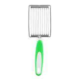 Tomato Luncheon Meat Slicer Non-slip Stainless Steel Fruit Cutter, Fruit Cutter(Orange), Fruit Cutter(Purple), Fruit Cutter(Blue), Fruit Cutter(Green) Fruit Cutter(Green) Green