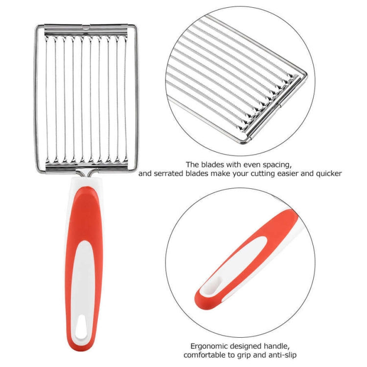 Tomato Luncheon Meat Slicer Non-slip Stainless Steel Fruit Cutter, Fruit Cutter(Orange), Fruit Cutter(Purple), Fruit Cutter(Blue), Fruit Cutter(Green)