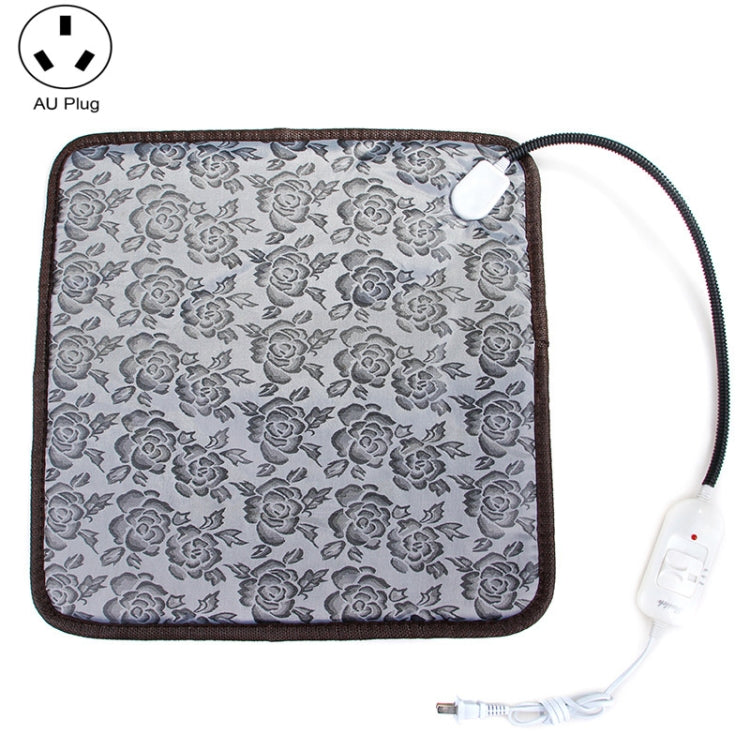 Waterproof Bite-proof Wear-resistant Adjustable Temperature Pet Electric Blanket, 45x45cm 45x45cm AU Plug Flower