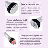 4 In 1 40K Ultrasonic Fat Blasting Device Radio Frequency Beauty Device, US Plug, UK Plug, EU Plug, AU Plug
