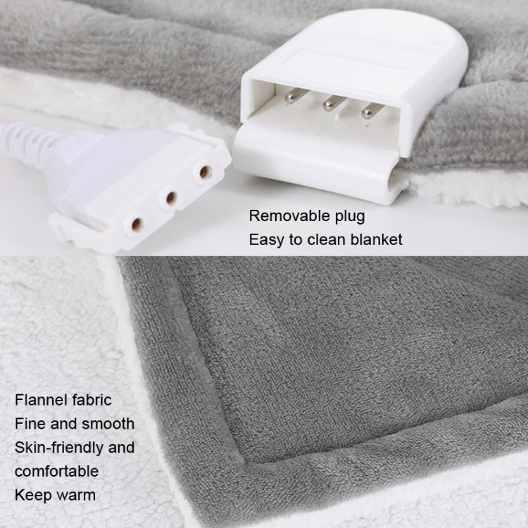 152x127cm Flannel 3-Speed Temperature Adjustable Heating Blanket, 152x127cm US Plug, 152x127cm EU Plug