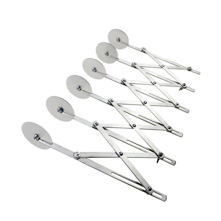 Stainless Steel Retractable Multipurpose Pizza Knife, Style:, 3 Wheeles, 4 Wheels, 5 Wheels, 6 Wheels, 7 Wheels, Two Headed 7 Wheels
