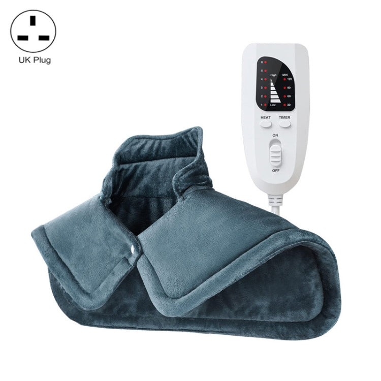 Electric Heated Thermal Shawl On The Back And The Neck, UK Plug (Creamy-white), EU Plug (Creamy-white), US Plug (Creamy-white), AU Plug (Creamy-white), UK Plug (Dark Gray), EU Plug (Dark Gray), AU Plug (Dark Gray)