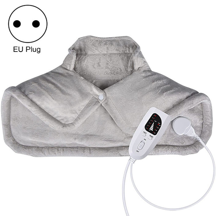 Electric Heated Thermal Shawl On The Back And The Neck, UK Plug (Creamy-white), EU Plug (Creamy-white), US Plug (Creamy-white), AU Plug (Creamy-white), UK Plug (Dark Gray), EU Plug (Dark Gray), AU Plug (Dark Gray)
