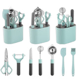 Stainless Steel Peeler Kitchen Gadgets Set With Storage Holder, 5 PCS / Set, 6 PCS / Set, 8 PCS / Set