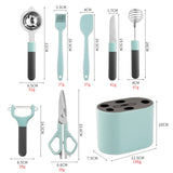 Stainless Steel Peeler Kitchen Gadgets Set With Storage Holder, 5 PCS / Set, 6 PCS / Set, 8 PCS / Set