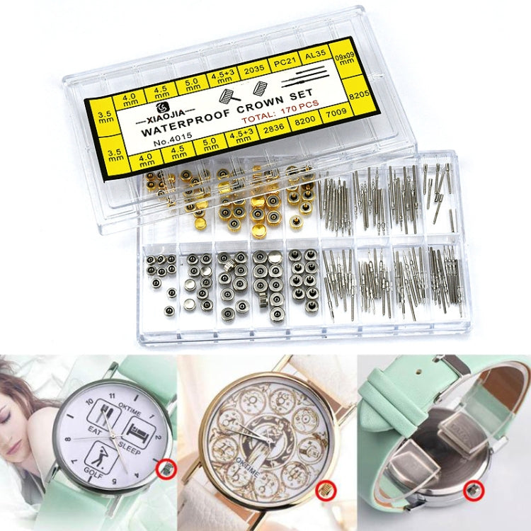 170 PCS / Box C012 Watch Accessories Epoxy Watch Crown and Stem Repair Parts, 170 PCS / Box C012 170 PCS Box C012